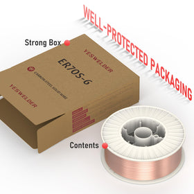 YesWELDER ER70S-6 compatible with CO2 shielding gas setups