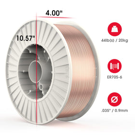 YesWELDER MIG wire on ABS spool demonstrates durable packaging