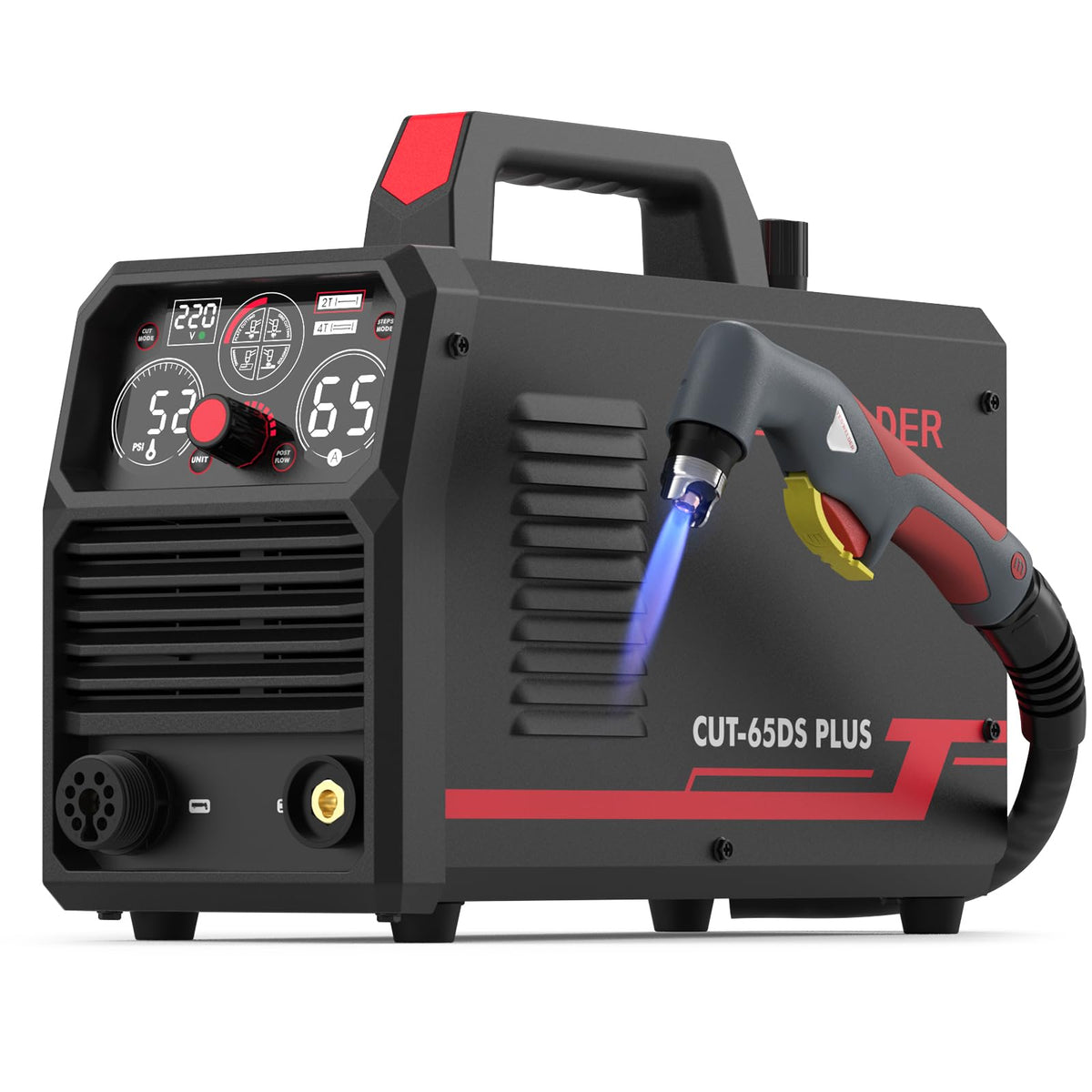 YesWelder CUT-65DS PLUS main unit with digital display for real-time status