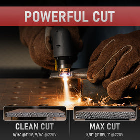 YesWelder CUT-65DS PLUS marking operation on metal surface