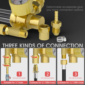 YESWELDER pressure gauge close-up shows clear 0–4000 PSI range at a glance.