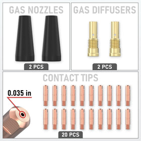 YESWELDER rubber wood nozzle delivers wear resistance and stable heat management.