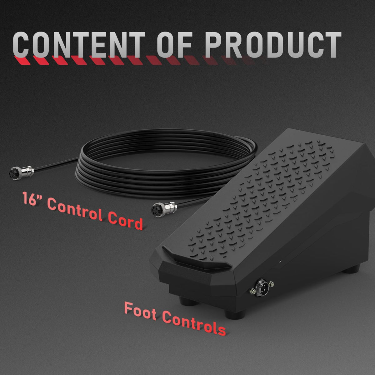 YESWELDER TIG foot pedal 5-pin compatibility flags broad machine support.