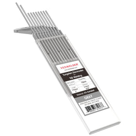 YESWELDER tungsten electrode ceritiated 3/32in x 7in gray packaging suitable for DC welding.