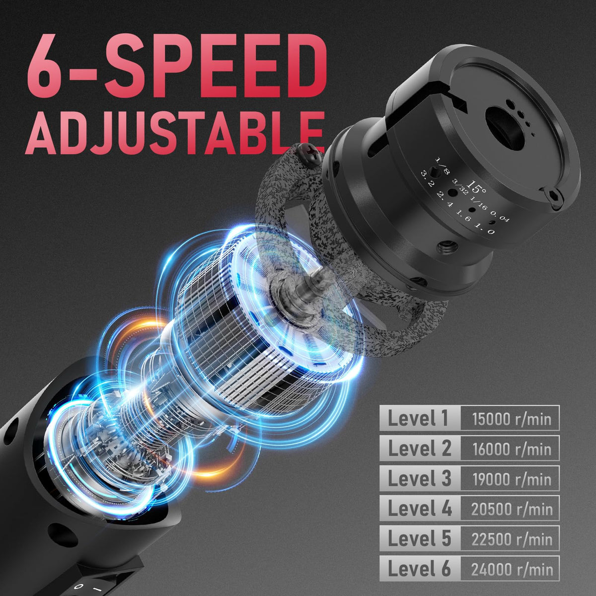 YesWelder six-speed control enables precise electrode tuning