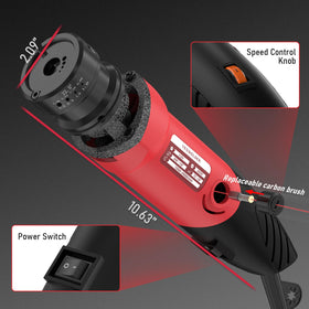 YesWelder aluminum alloy body with CNC finish resists heat and wear