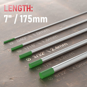 YESWELDER vacuum packed green tungsten electrode prevents oxidation and extends shelf life.