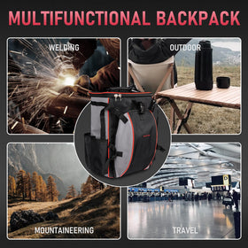 YesWelder welding backpack suits rugged outdoor use for travel, hikes, and job sites.