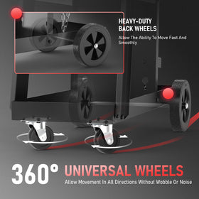 YESWELDER welding cart compact-design simplifies transport across jobsites