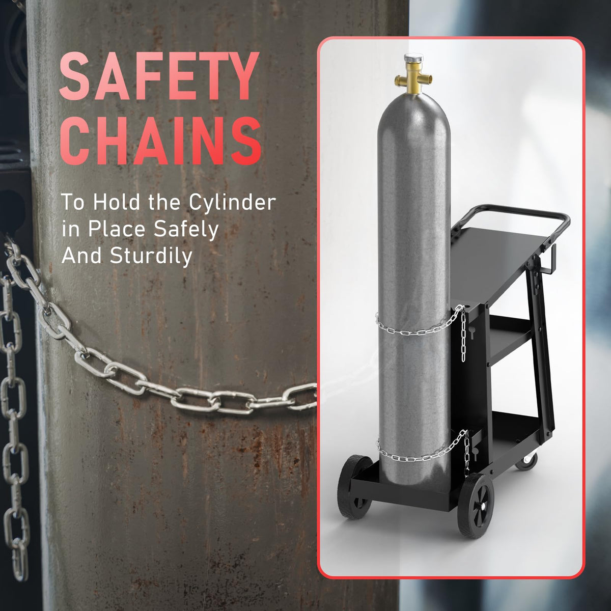 YESWELDER welding cart durable-construction improves worksite reliability