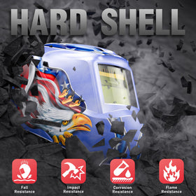 YesWelder auto-darkening helmet uses 2 arc sensors for fast response