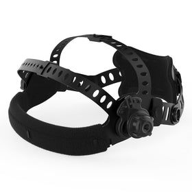 YESWELDER headgear front view with secure up/down hood lock for easy use