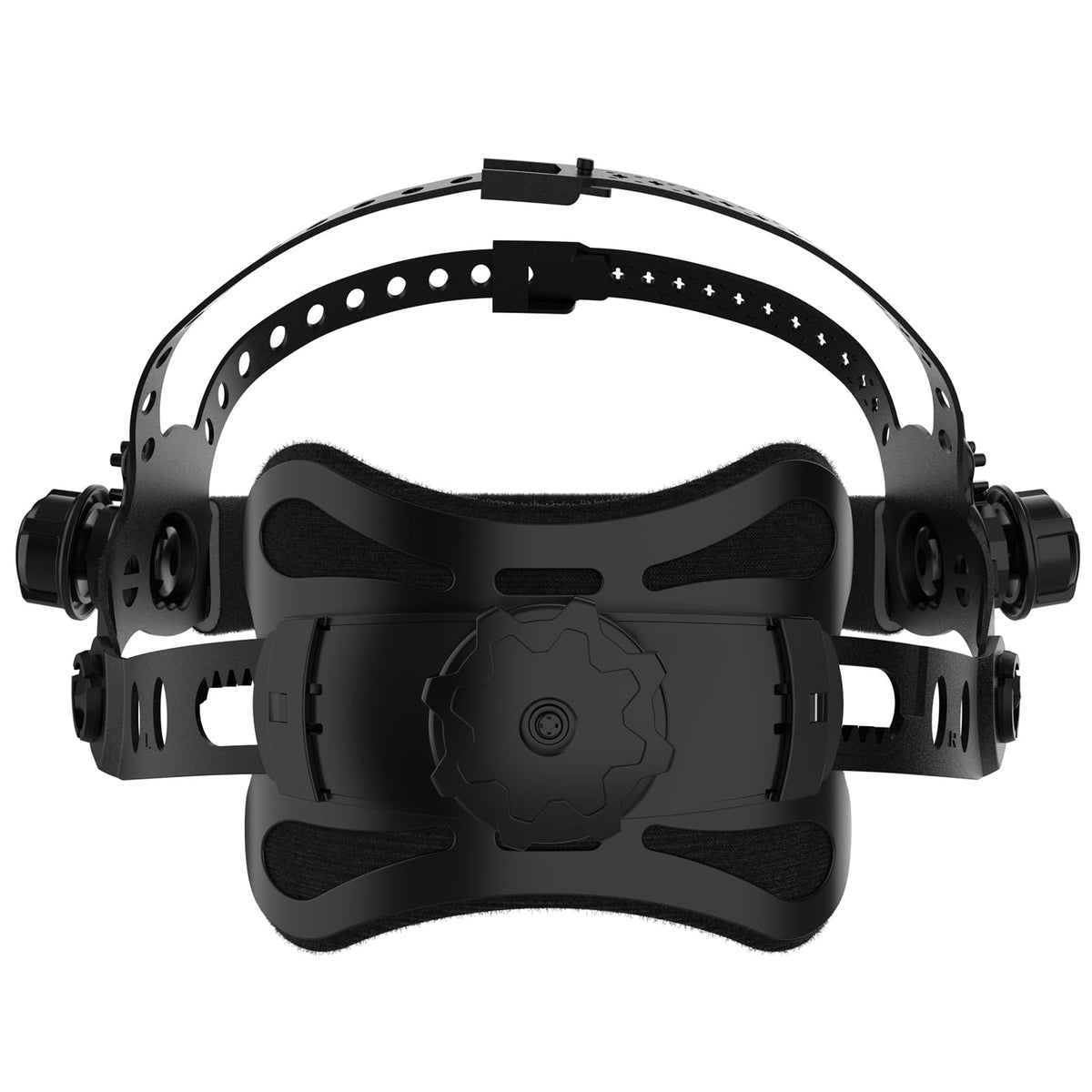 YESWELDER headgear rear swivel view enables adjustable fit with breathable padding