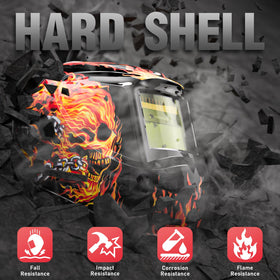 YESWELDER helmet true color view enhances detail during welds