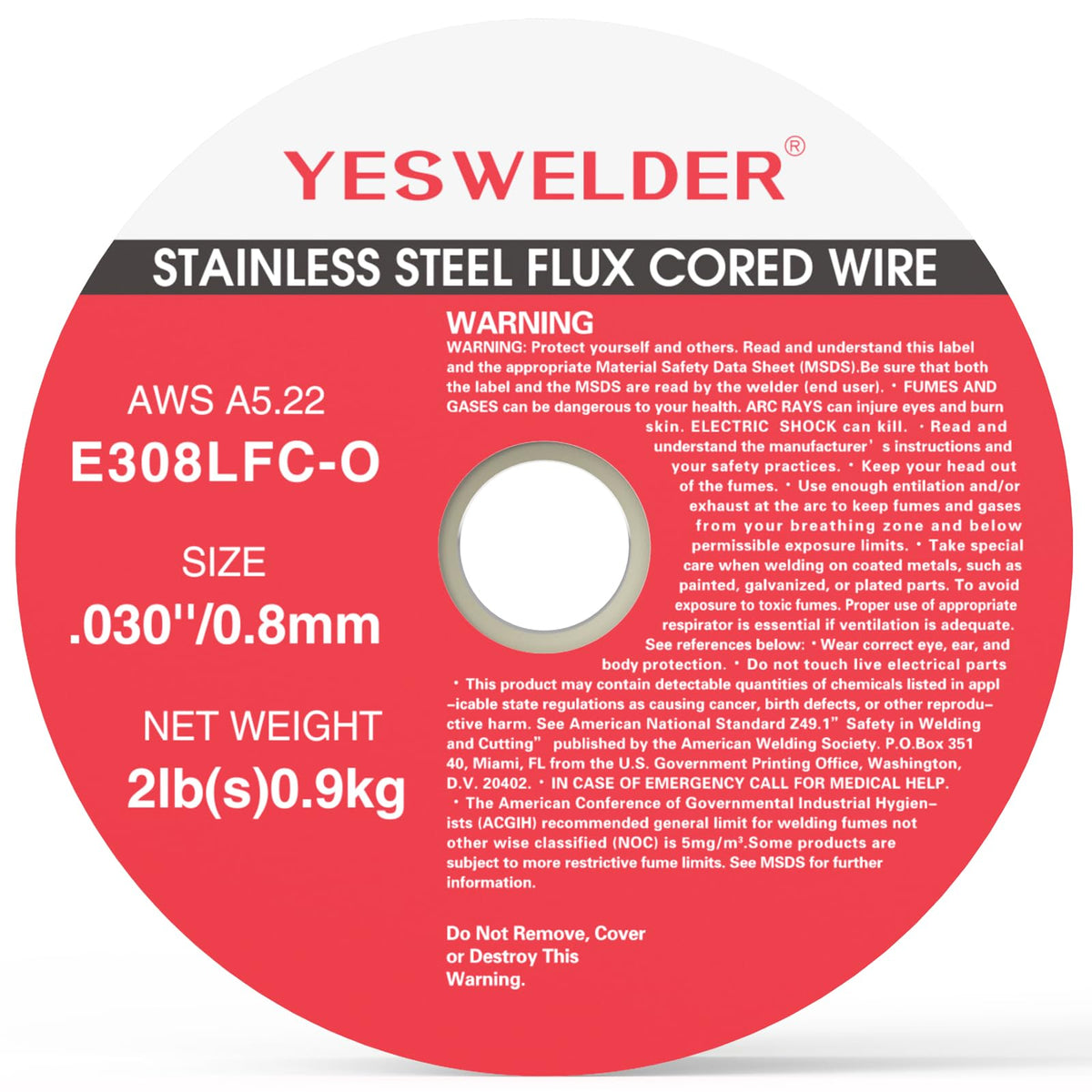 YesWelder .030 inch diameter wire for precise stainless joins