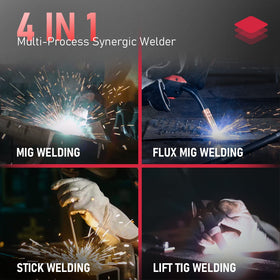 YesWelder YWM-160 MIG welder side profile showing compact design