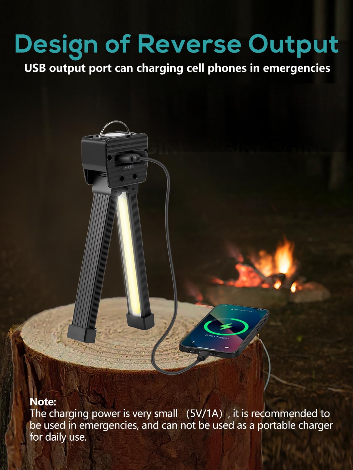 YETHKE Gym Lamp compact portable design for on‑the‑go lighting