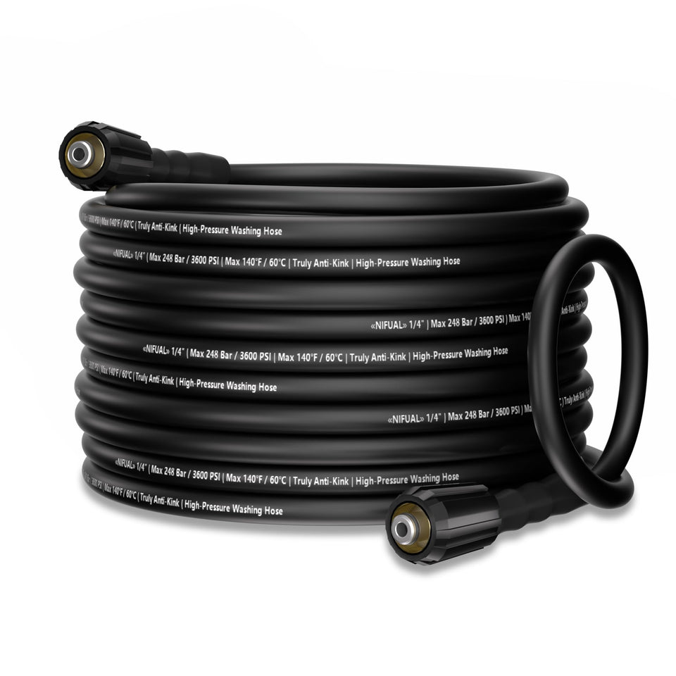 YETIANICAL NIFUAL 50ft hose extends reach for driveways and patios.