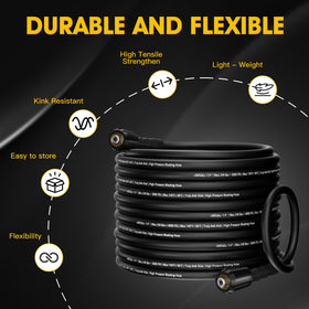 YETIANICAL NIFUAL kink-resistant design prevents tangles during cleaning.