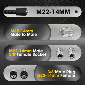 YETIANICAL NIFUAL one-quarter-inch inner diameter connectors for broad compatibility.