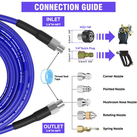 Yetianical NIFUAL spring nozzle for general flushing