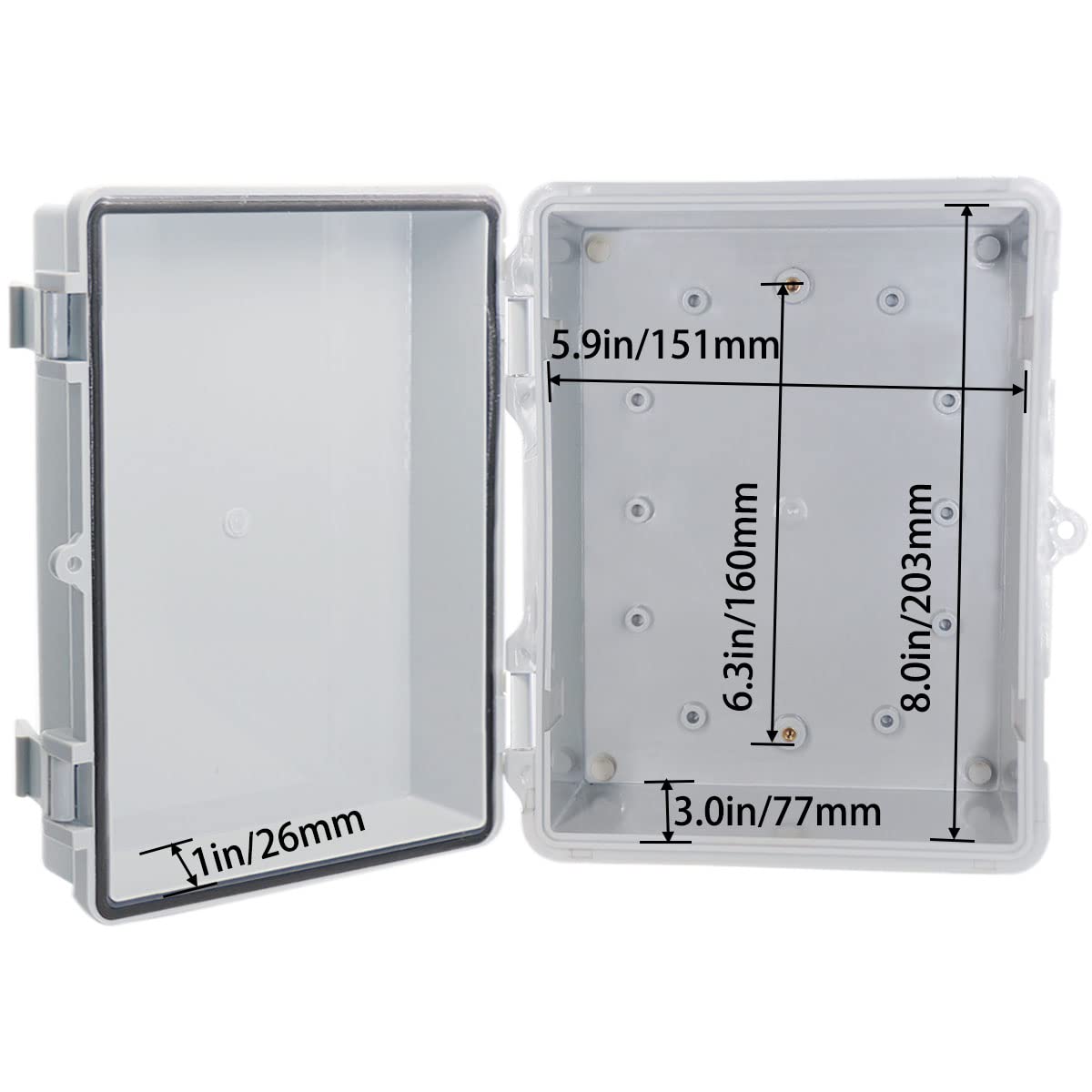 YETLEBOX mounting plate and wall brackets demonstrate easy installation.