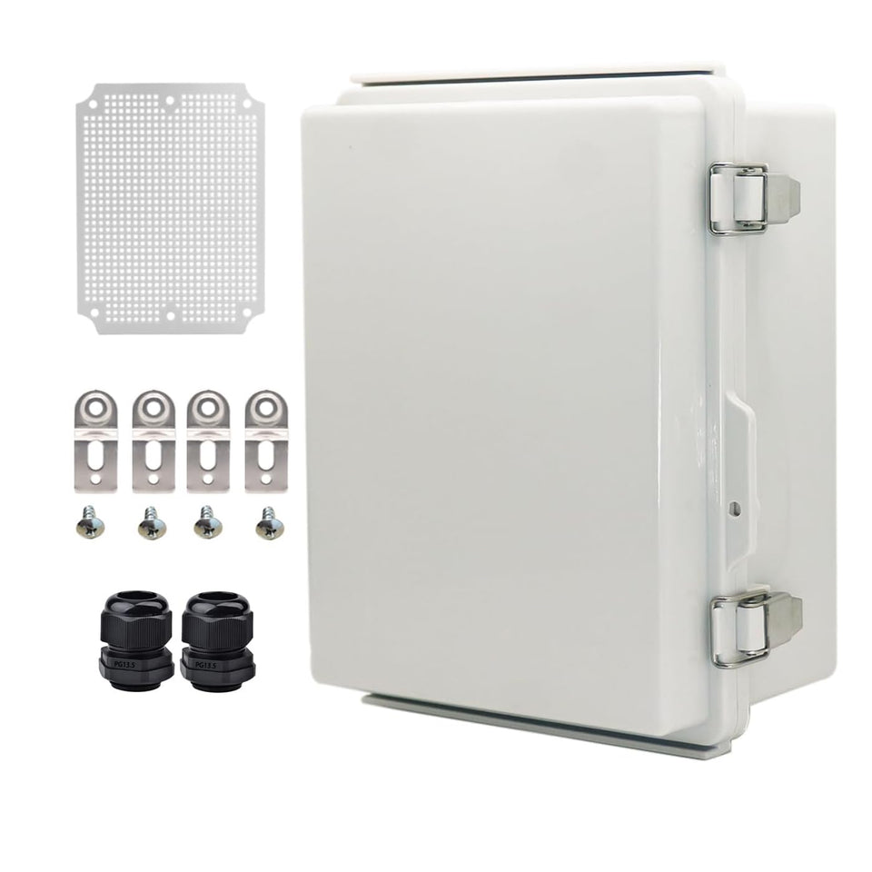 Yetlebox outdoor IP67 enclosure front view for weatherproof project installations