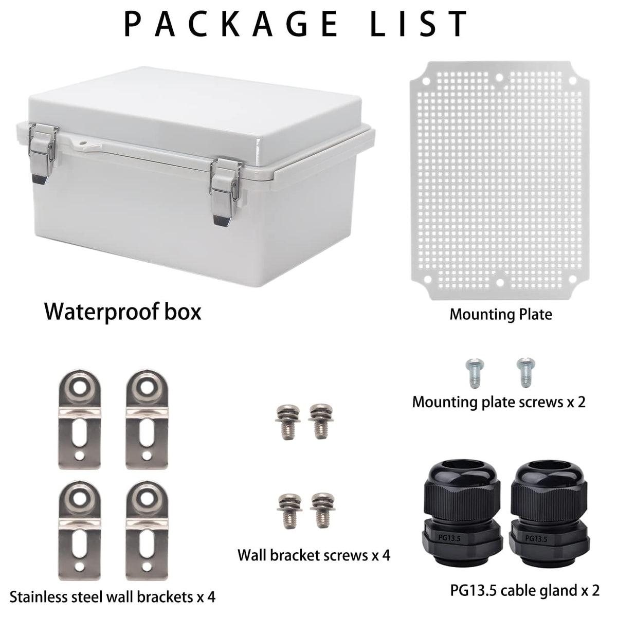 Yetlebox hinged cover with stainless steel latches for durable weatherproof access
