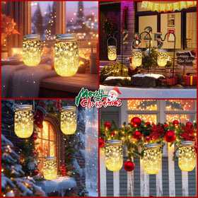 yeuago 30-led firefly string lights provide warm night-time sparkle.