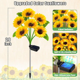 Yeuago Sunflower Lights IP65 waterproof design endures rain and snow