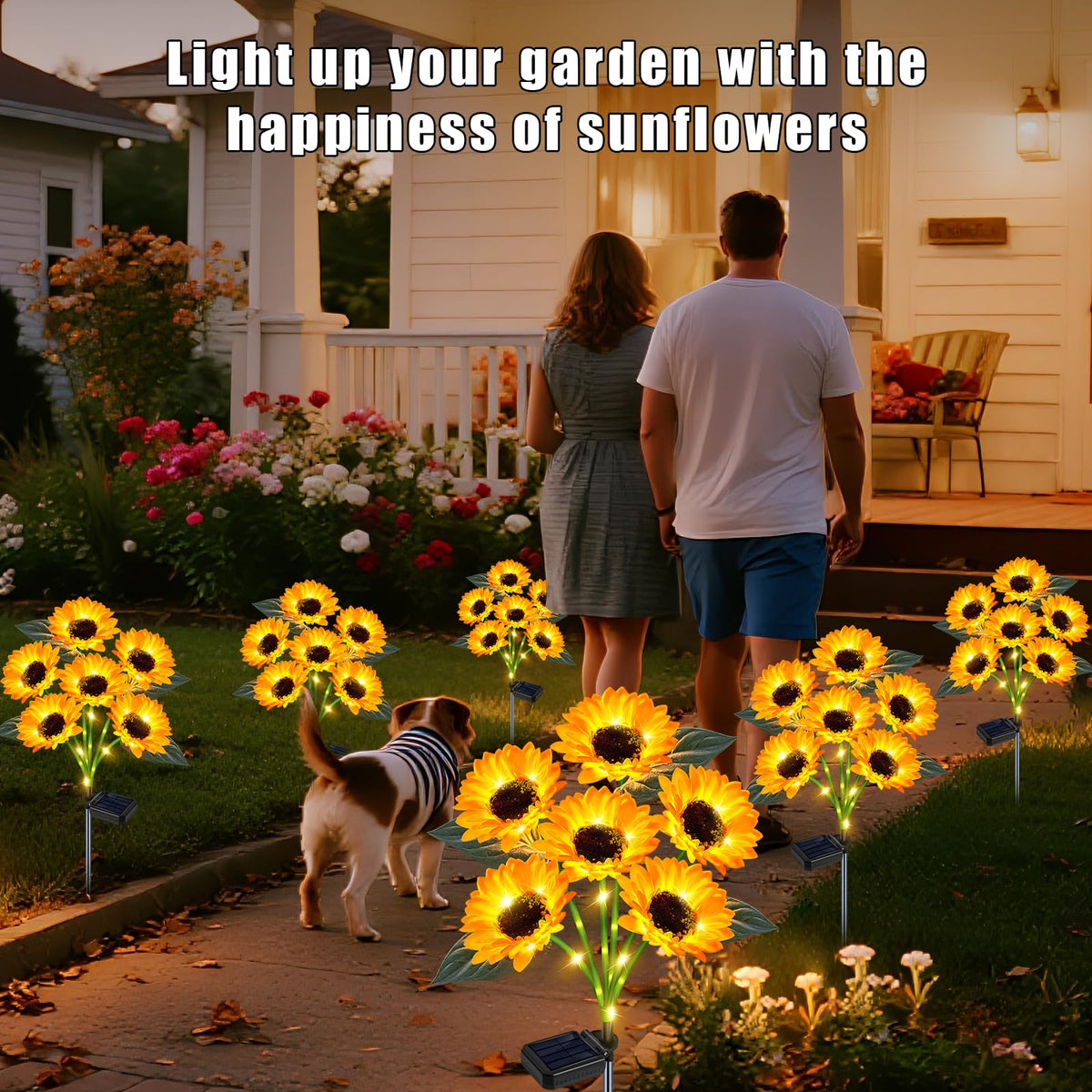 Yeuago night illumination sunflowers enhance gatherings and outdoor spaces