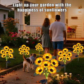 Yeuago night illumination sunflowers enhance gatherings and outdoor spaces