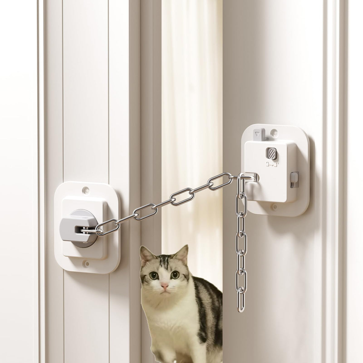 YEYA cat door latch holder with adjustable strap for versatile pet access.