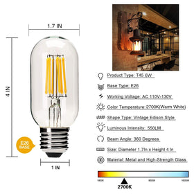 YFXRLIGHT bulb in lamp demonstrates smooth dimming at 0-100%