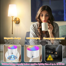 YHCDLAMP remote control and RGB dimming for customizable ambiance