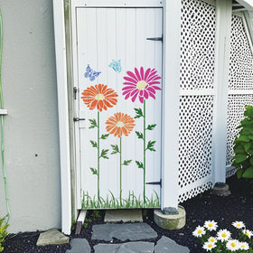 yhliua fence8 butterfly stencil for vibrant garden wall art and crafts.