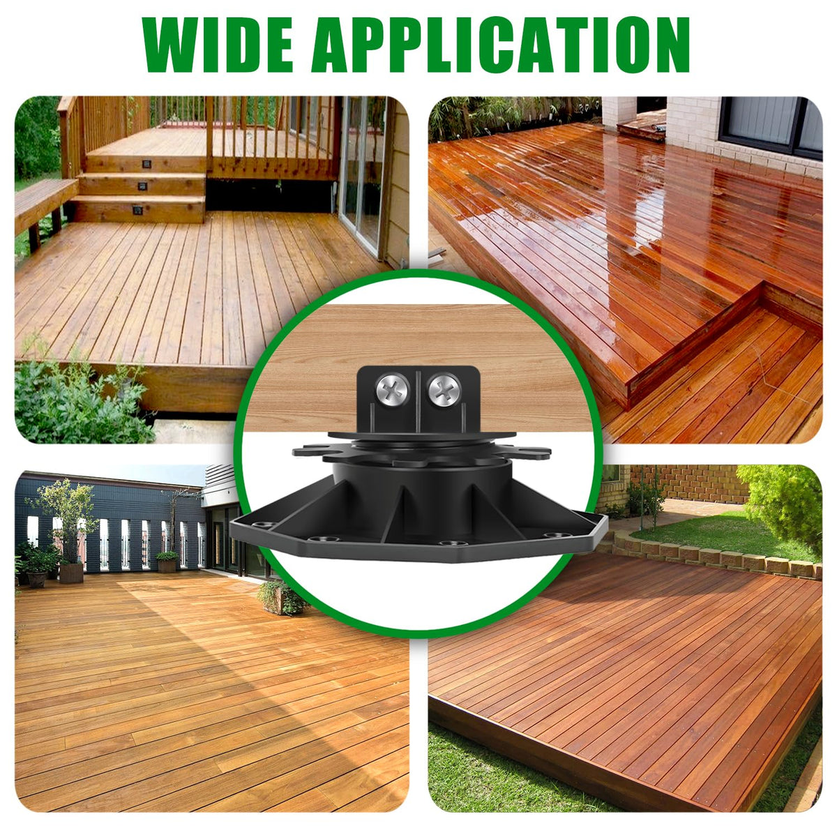 YHMYOALU deck platform remains level with stable base design.