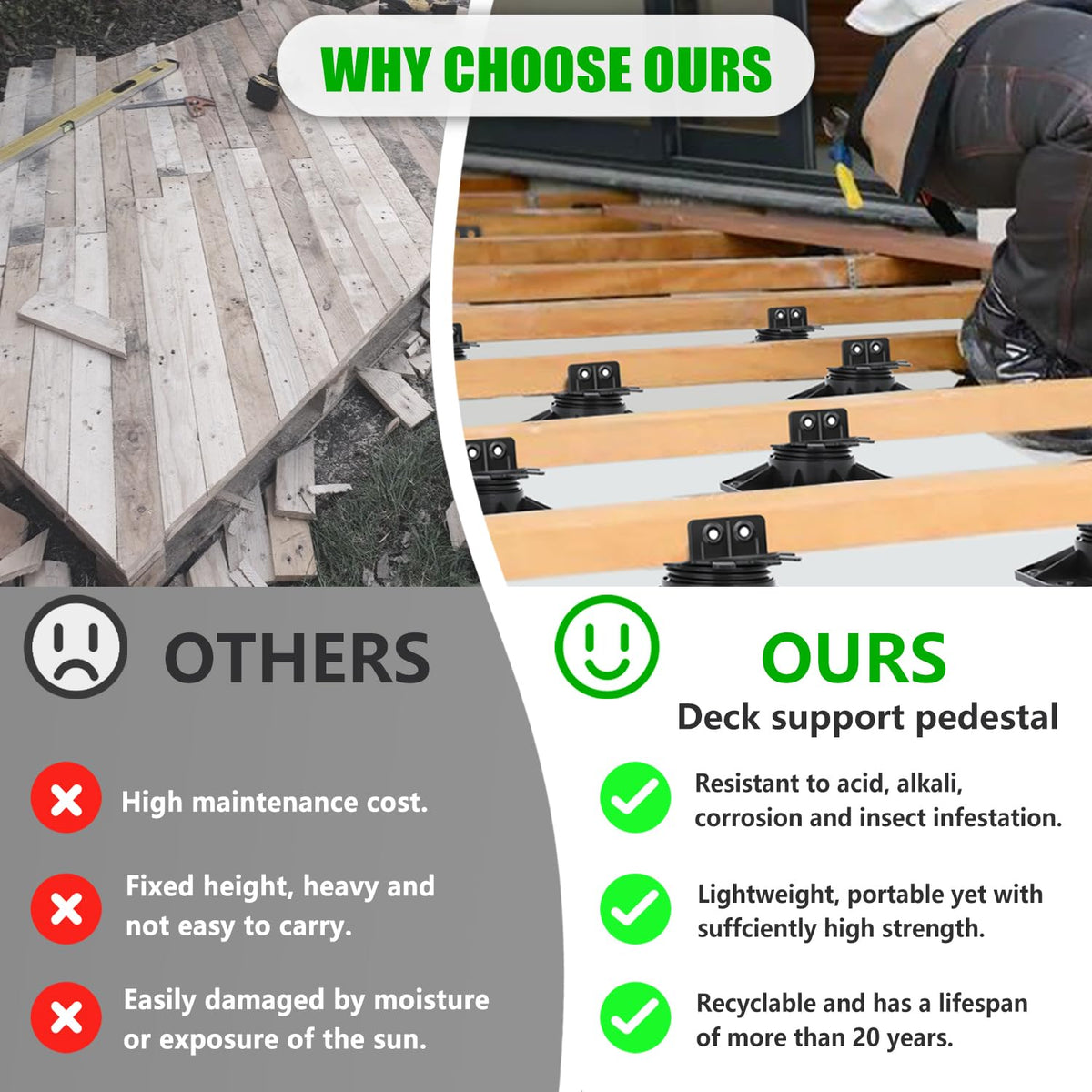 YHMYOALU UV-resistant polypropylene material withstands outdoor conditions.
