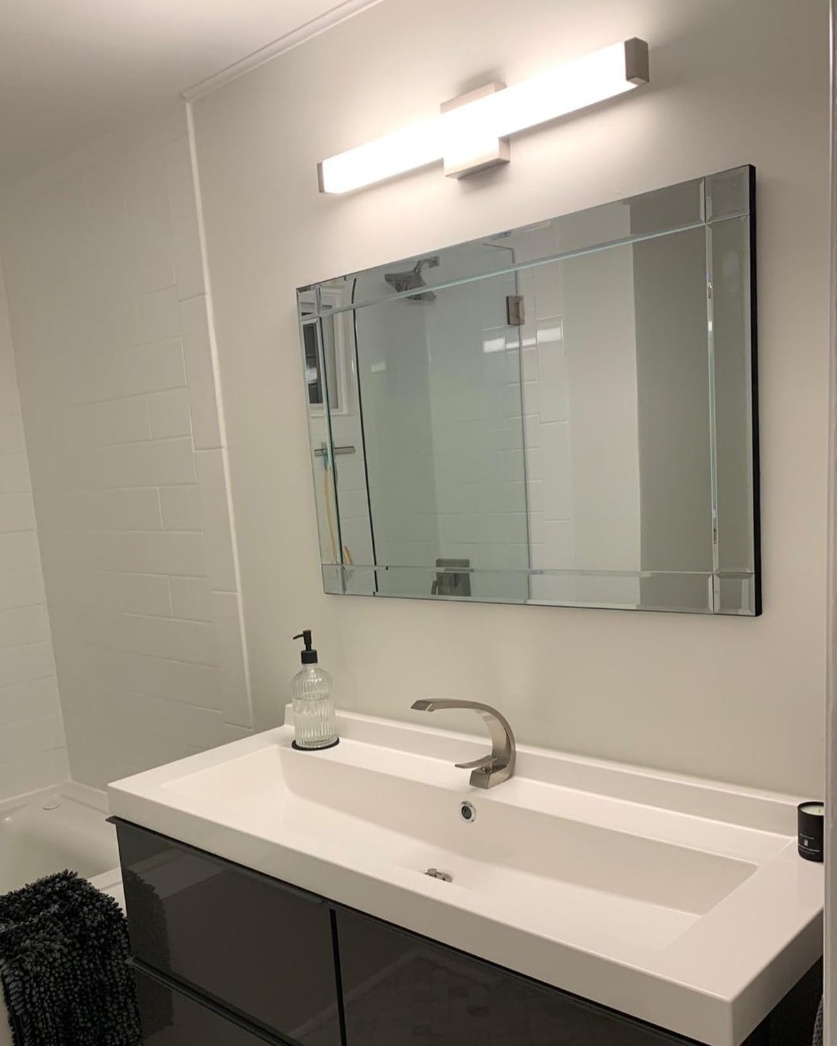 YHTlaeh energy-saving vanity light as a stylish upgrade.