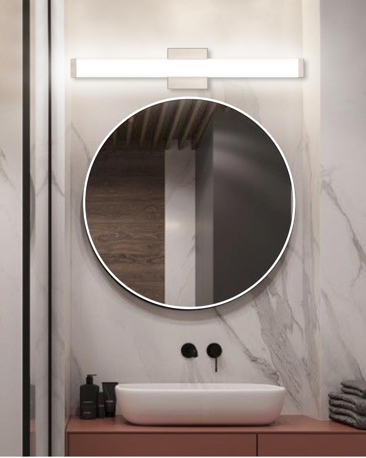 YHTlaeh IP44 CE/FCC certified bathroom lighting for safety.
