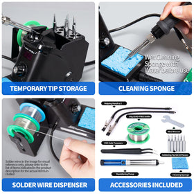 ESD-safe tweezers protecting sensitive components during work.