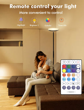 YHW floor lamp base offers stability to prevent tipping.