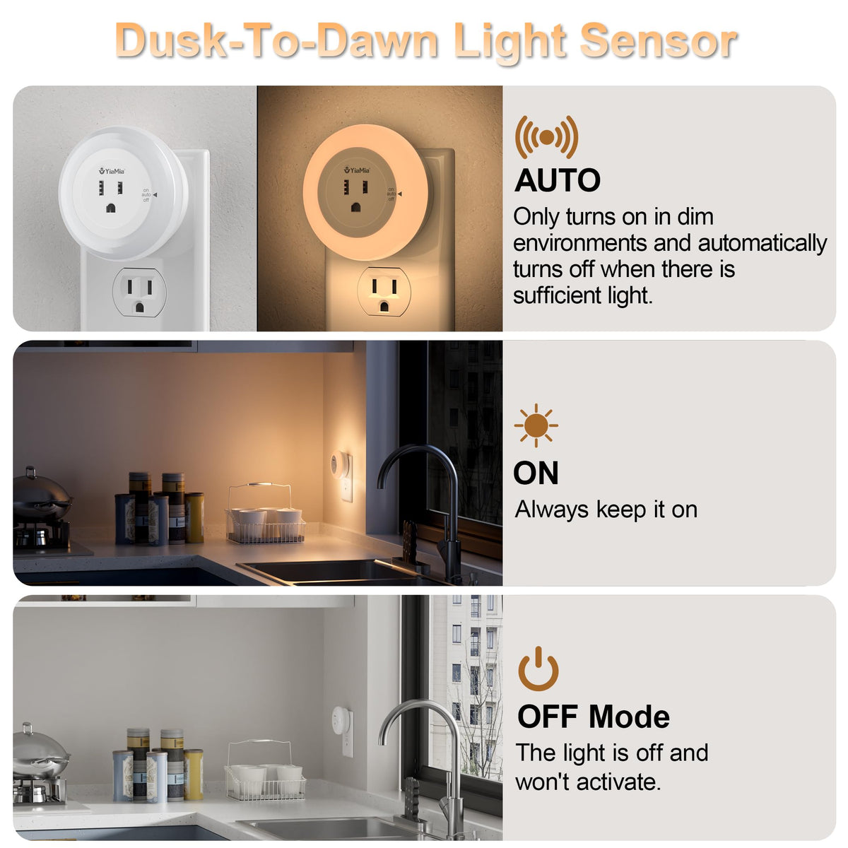 YiaMia energy-saving design lowers power use overnight.