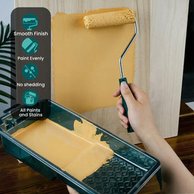 YiBaiBrush versatile tool for latex, oil based, and water based paints.