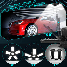 YIBEYYDS garage light fits E26/E27 sockets for easy setup