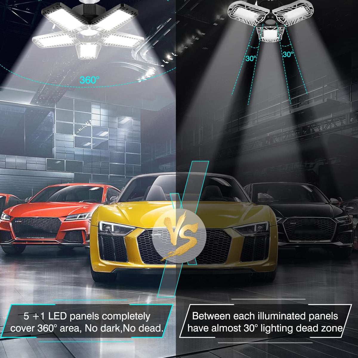 YIBEYYDS heat-dissipation design keeps LEDs cool during use.
