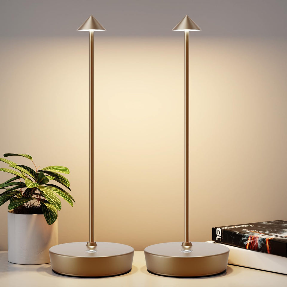 YIBEN 2Pack rechargeable cordless table lamp set for flexible desk lighting and ambiance.