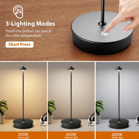 YIBEN lamp showing dimming and color temperature adjustments for flexible ambience.