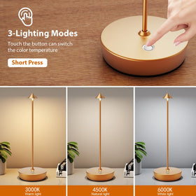 YIBEN dimmable table lamp with warm and cool light for customizable ambiance.