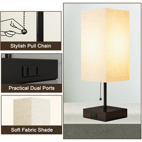 YIDPU LED bulbs included with the lamp for immediate brightness and energy efficiency.